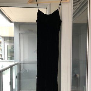 Wilfred Canto Midi velvet dress - black